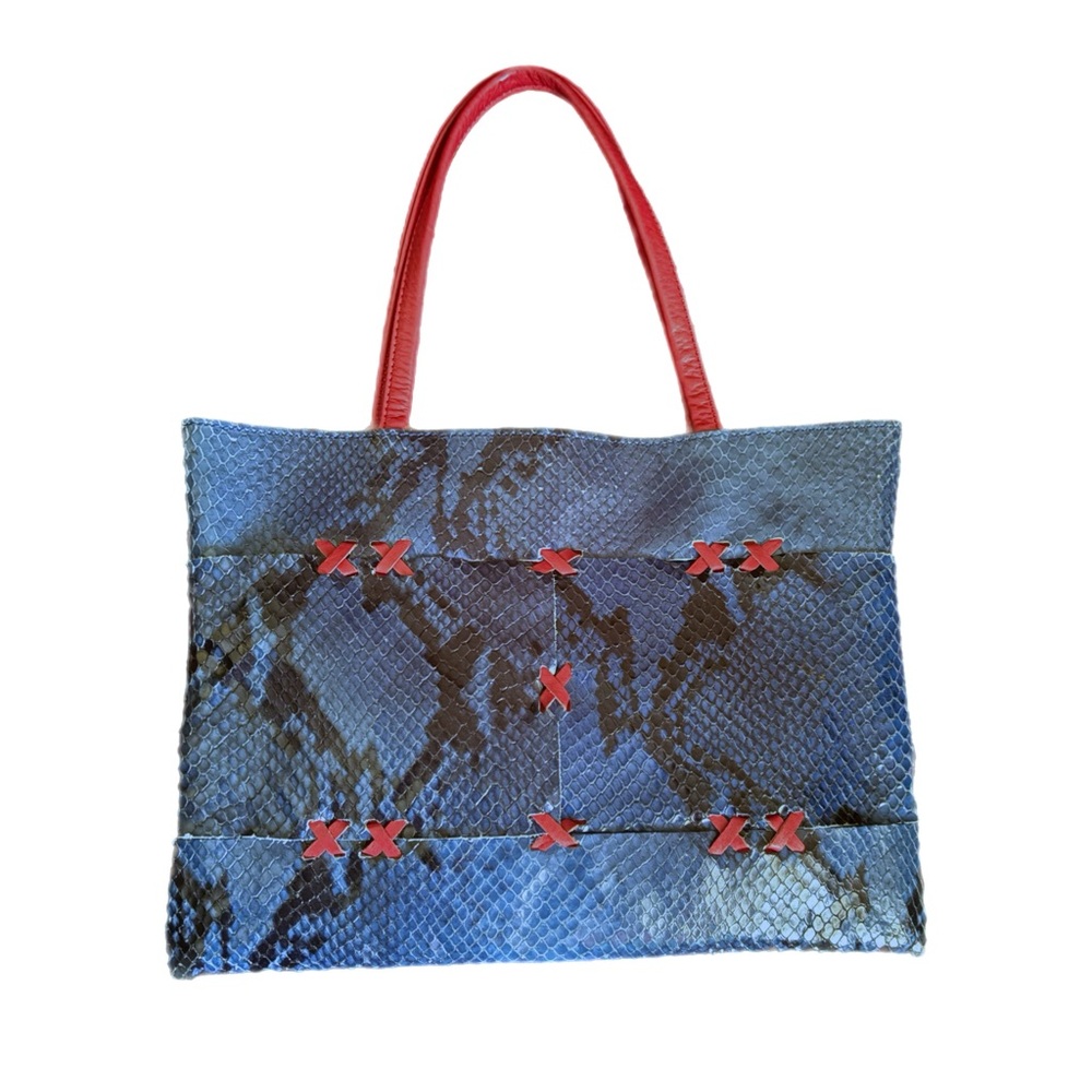 Stefano Serapian Snakeskin Small Tote Bag